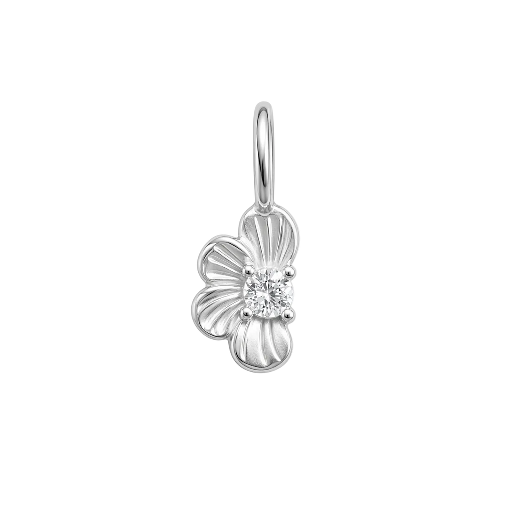SPARKLE BLÓM charm - SILFRAÐ