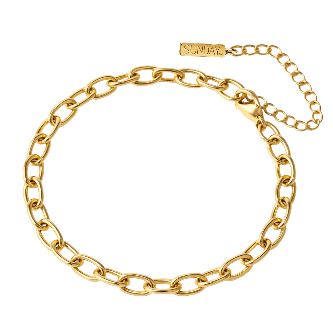 CHARM keðja - Charm ARMBAND GYLLT