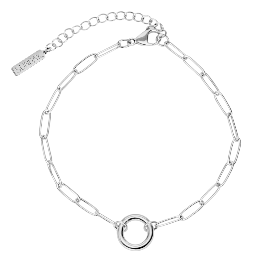 CHARM keðja - Charm ARMBAND SILFRAÐ