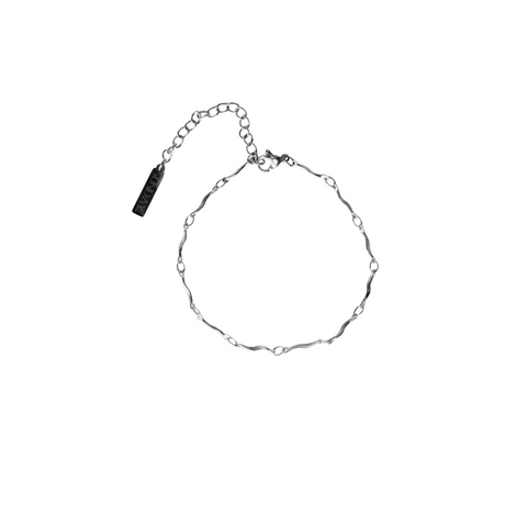 CHARM keðja fíngerð - Charm ARMBAND SILFRAÐ