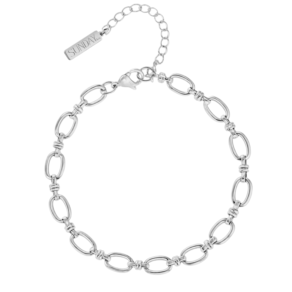 CHARM keðja - Charm ARMBAND SILFRAÐ