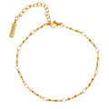 CHARM keðja fíngerð TWIST - Charm ARMBAND GYLLT