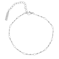 CHARM keðja fíngerð TWIST - Charm ARMBAND SILFRAÐ