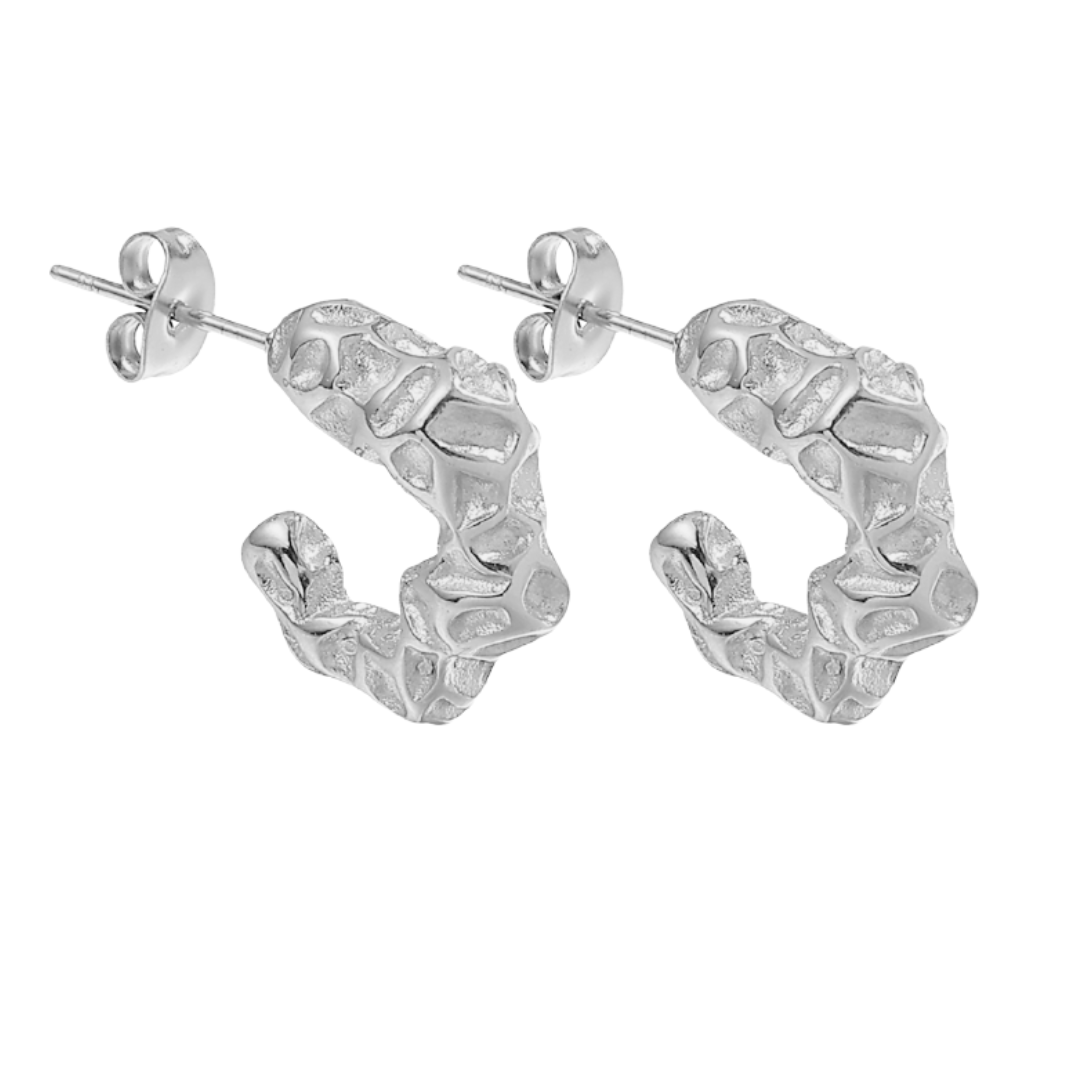 CRUMBLE eyrnalokkar SILFRAÐ