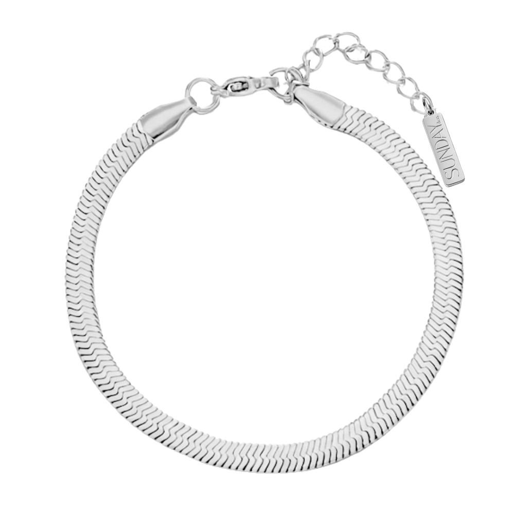 SNAKE armband - karla SILFRAÐ