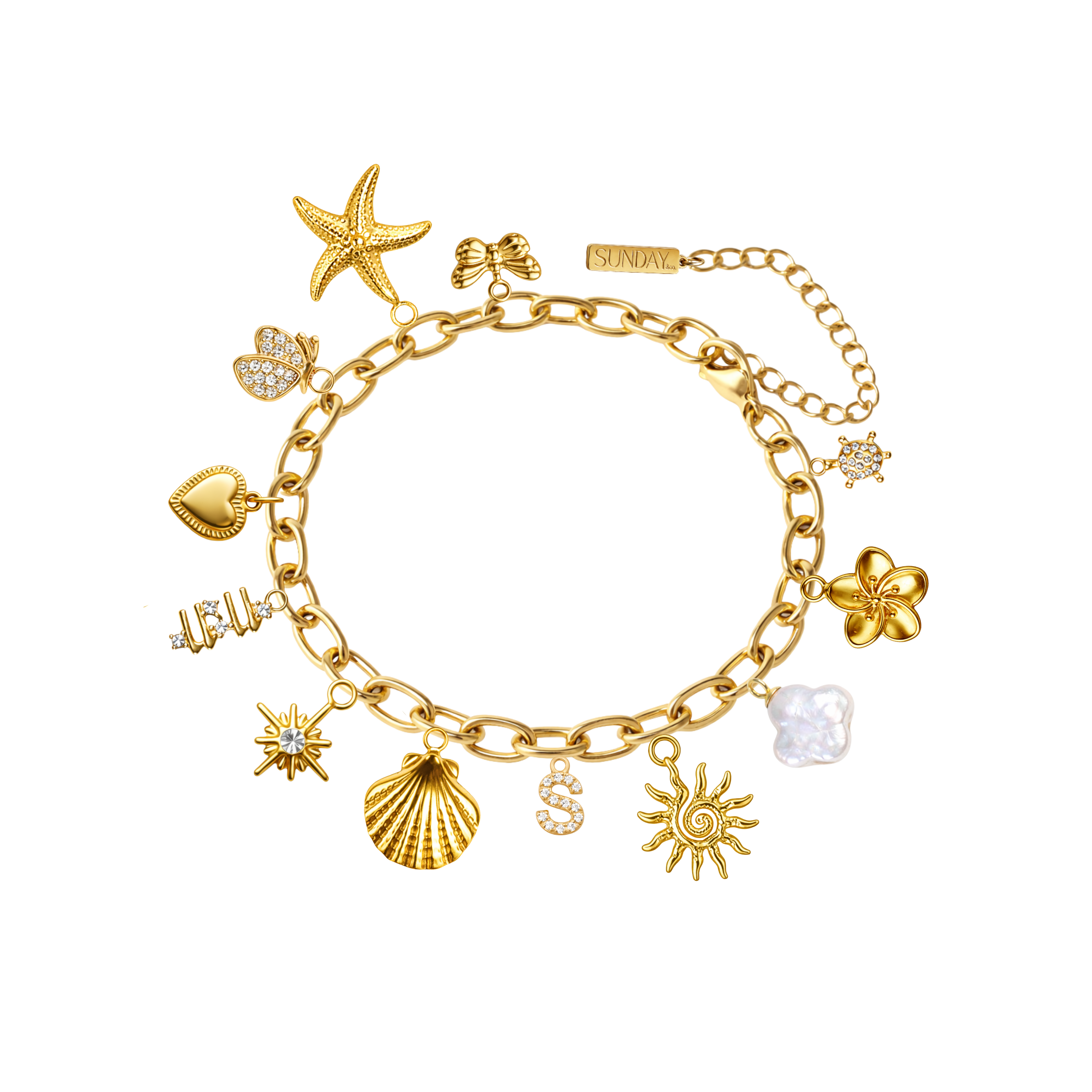 CHARM armband - GYLLT