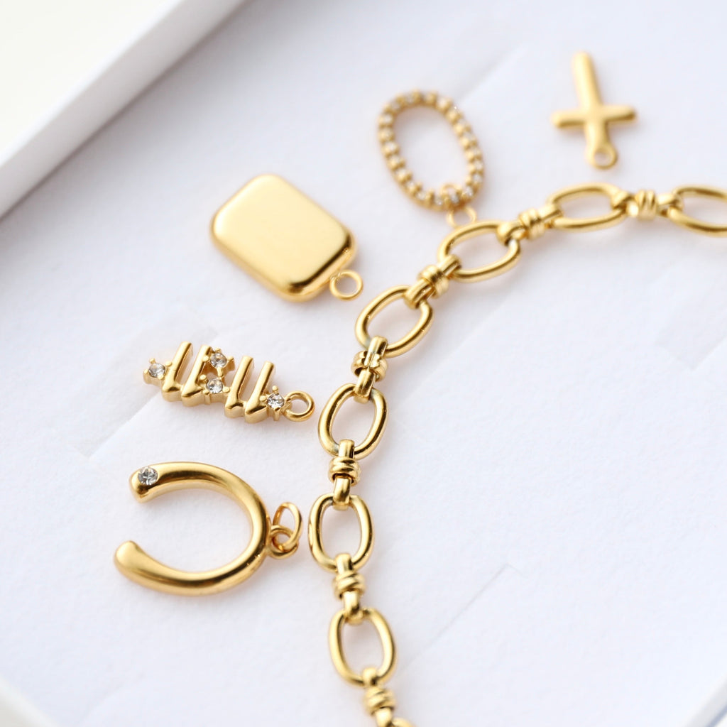 MINI KROSS charm - GYLLT