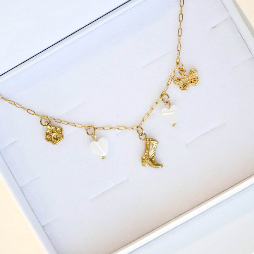 SHELL HEART charm - GYLLT