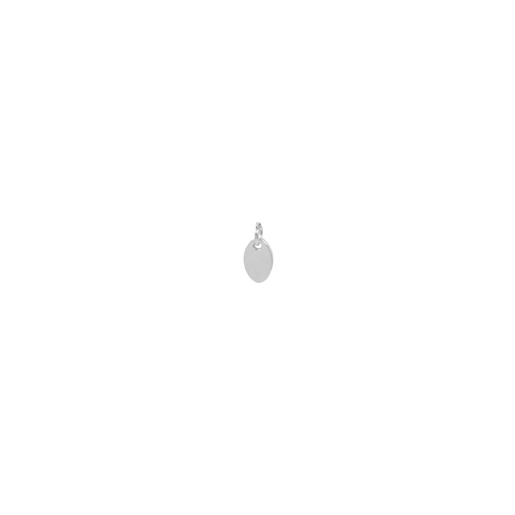 MINI OVAL - charm SILFRAÐ