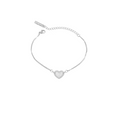 2 fingraför = ♡ ÁLETRAÐ armband SILFRAÐ