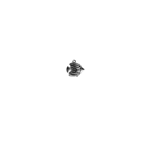 TROPICAL FISH charm - SILFRAÐ