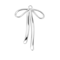 BIG BOW charm  - SILFRAÐ