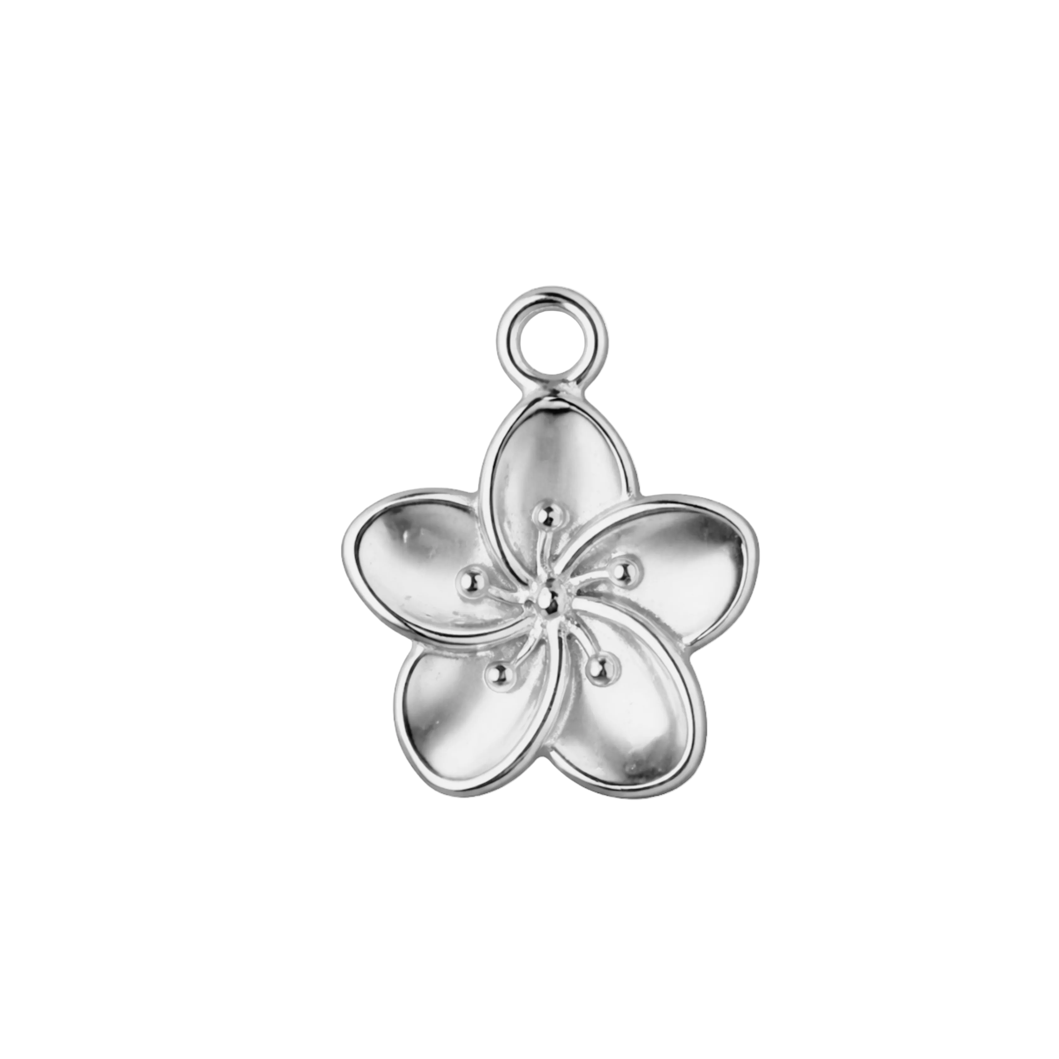 PLUMERIA charm - SILFRAÐ