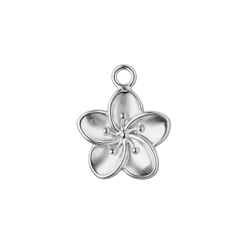 PLUMERIA charm - SILFRAÐ