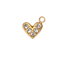 MINI HJARTA charm  - GYLLT