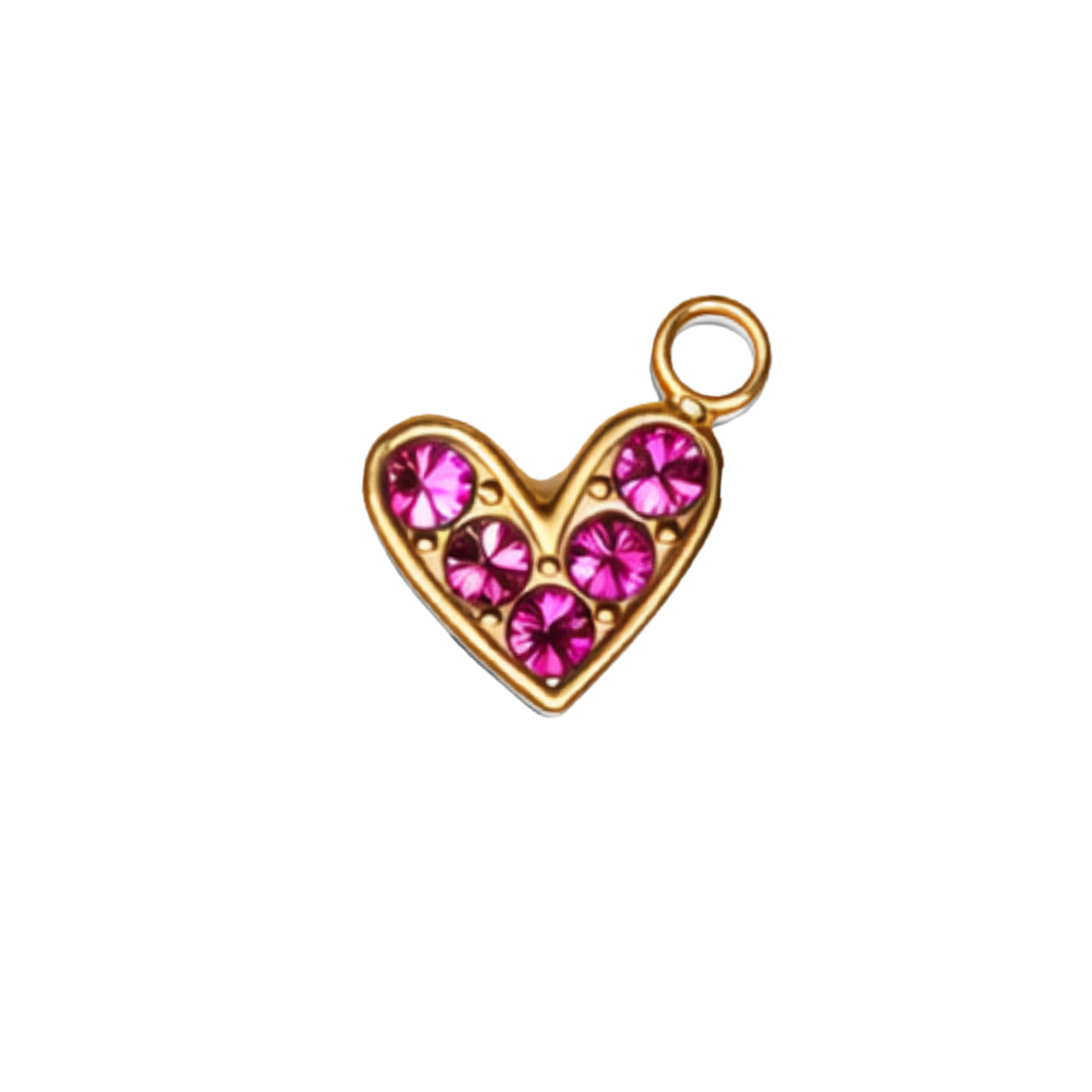 MINI HJARTA charm  - GYLLT