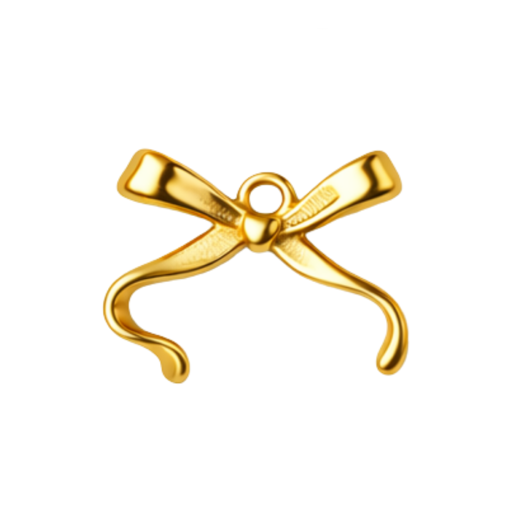RIBBON BOW charm - GYLLT