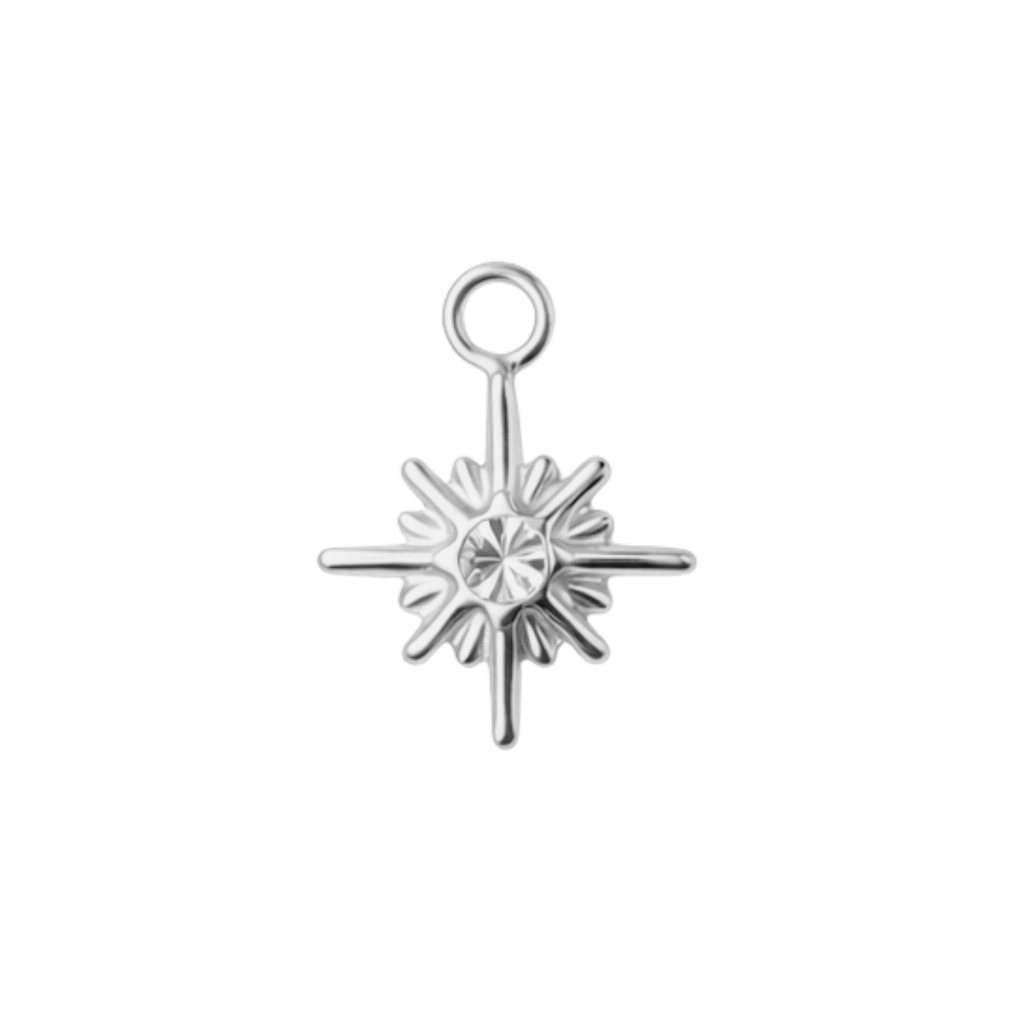 PÓLSTJARNA charm - SILFRAÐ