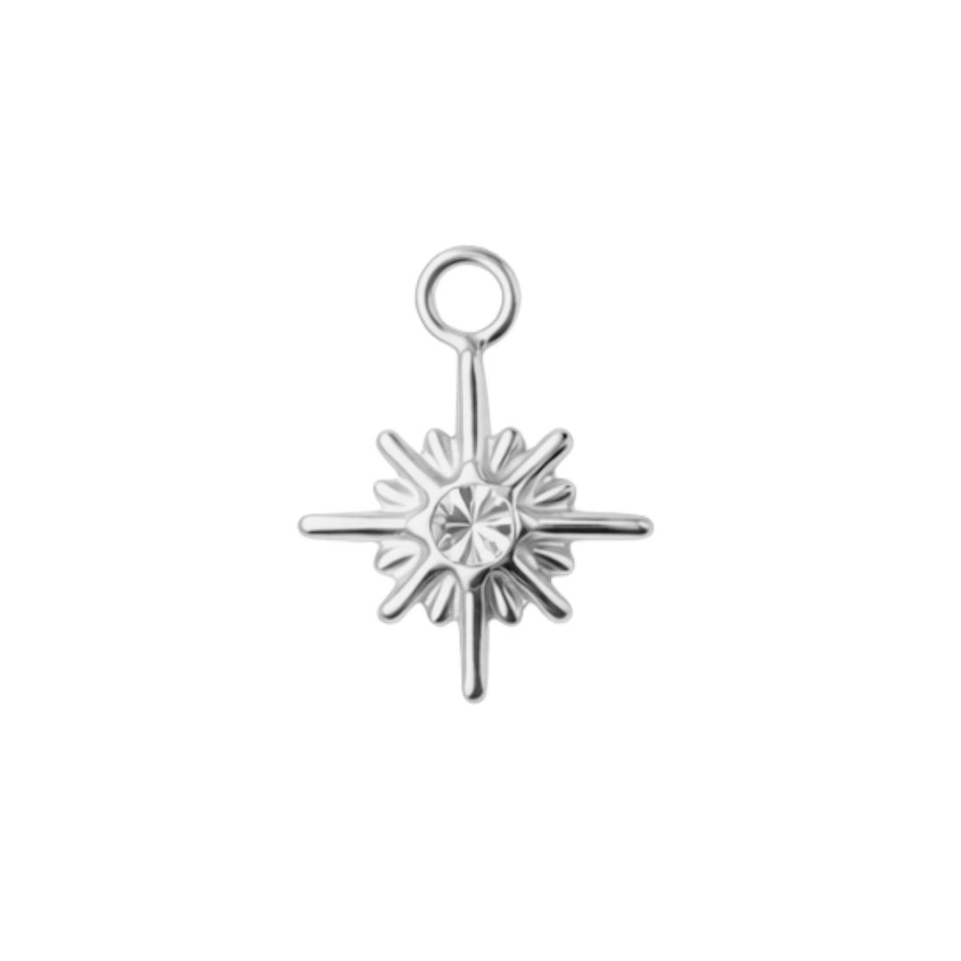 PÓLSTJARNA charm - SILFRAÐ
