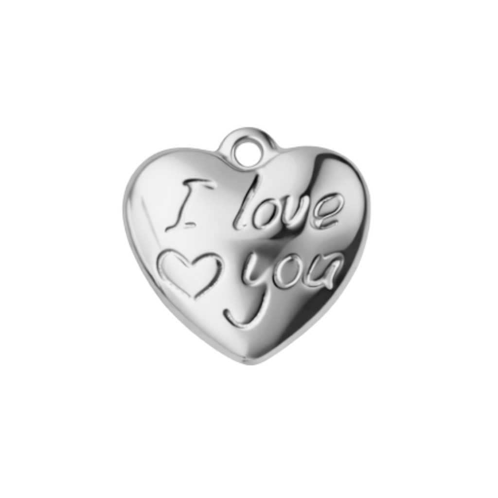 I LOVE YOU charm - SILFRAÐ