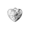 I LOVE YOU charm - SILFRAÐ