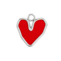 RED HEART charm - SILFRAÐ