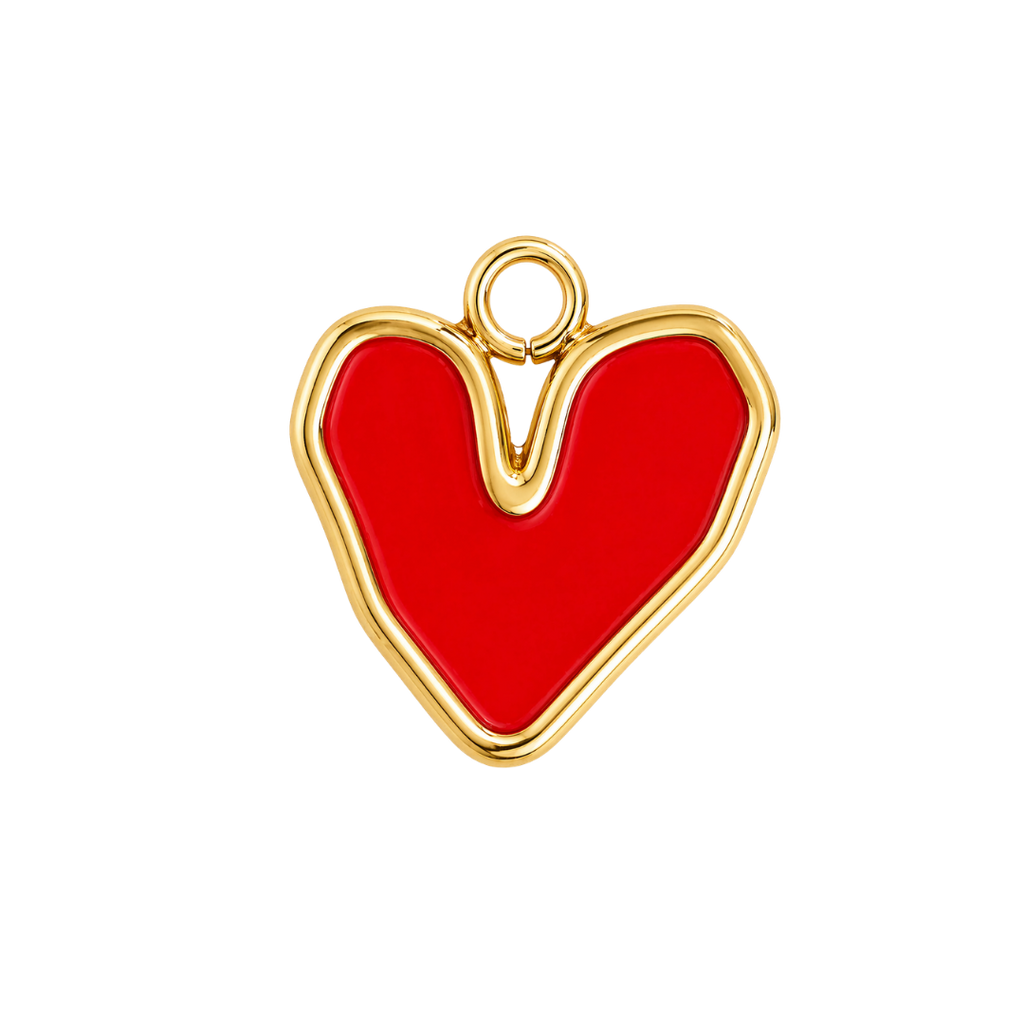 RED HEART charm - GYLLT