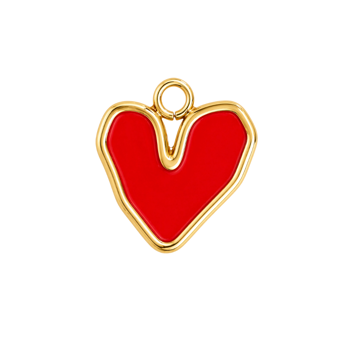 RED HEART charm - GYLLT