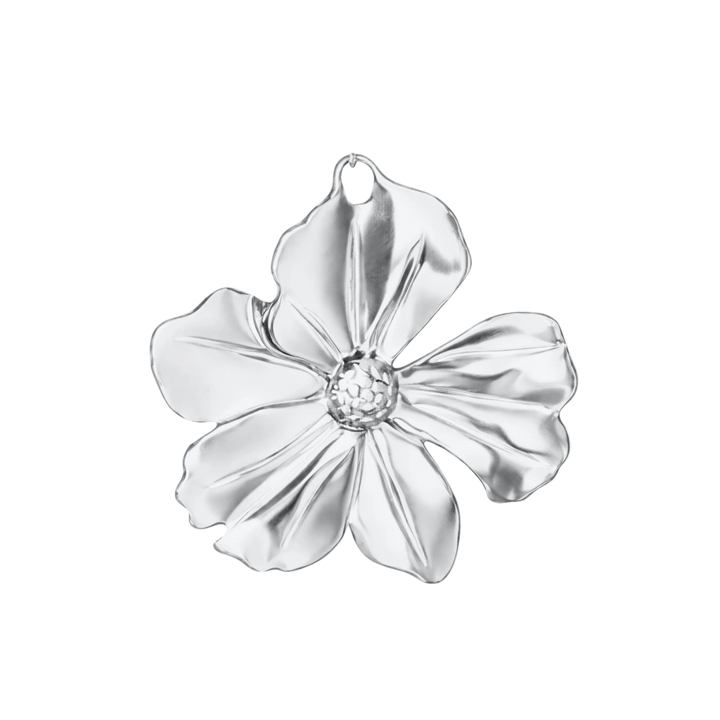 MINI HIBISCUS charm - SILFRAÐ