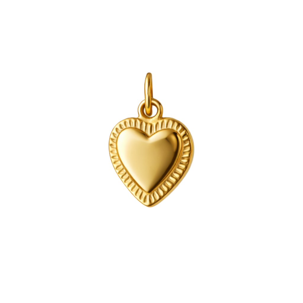 GOLDEN HEART charm - GYLLT