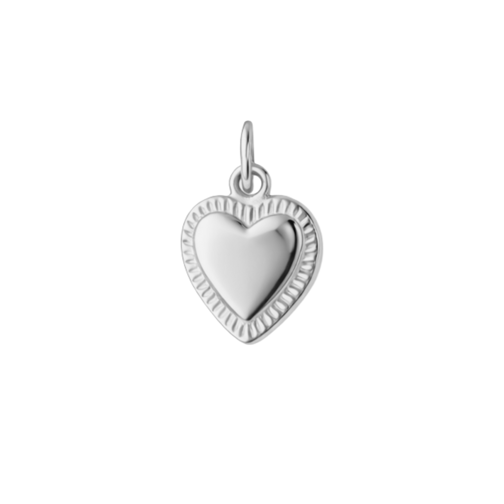 GOLDEN HEART charm - SILFRAÐ