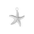 KROSSFISKUR  charm  - SILFRAÐ