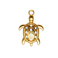SPARKLY SKJALDBAKA charm  - GYLLT