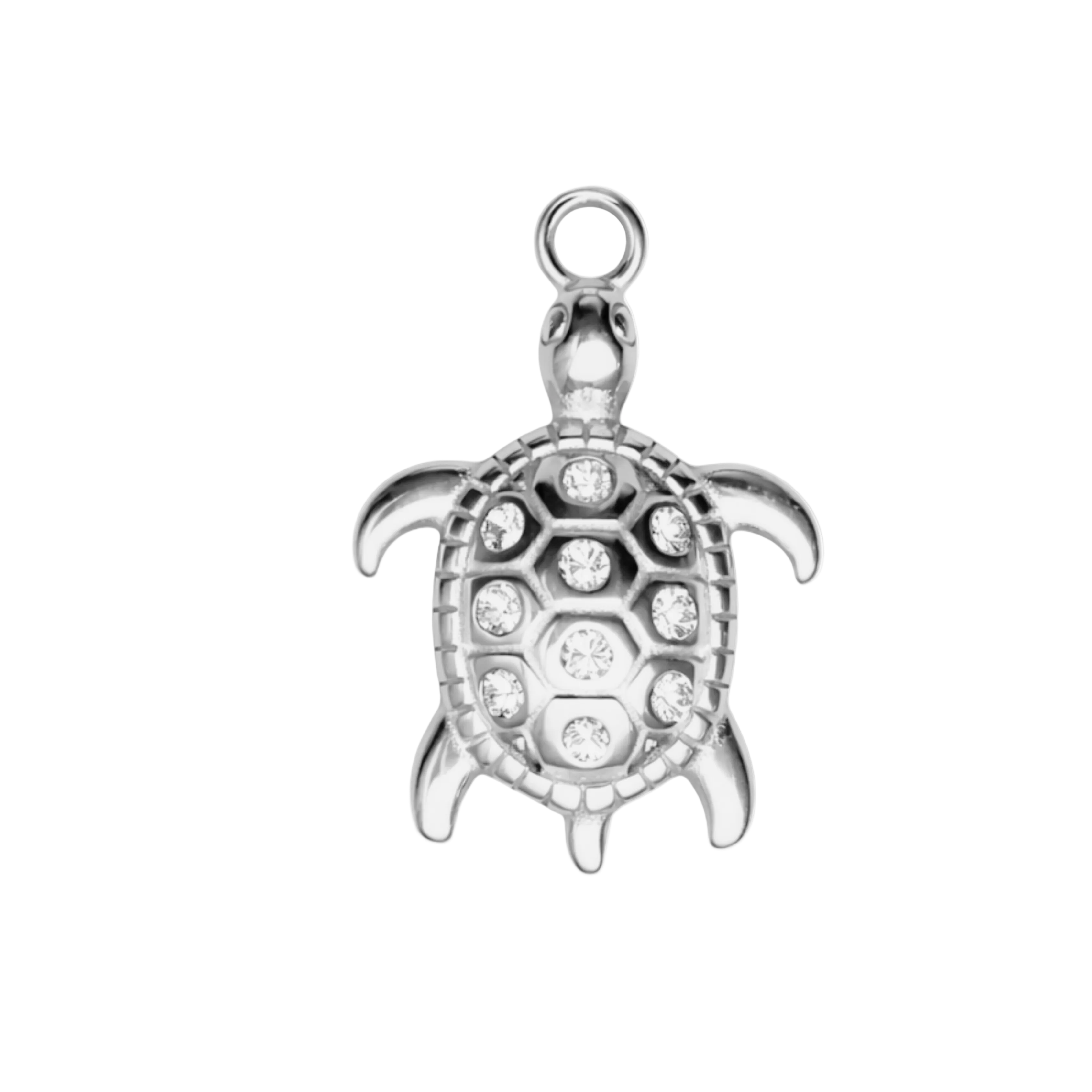 SPARKLY SKJALDBAKA charm  - SILFRAÐ