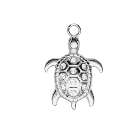 SPARKLY SKJALDBAKA charm  - SILFRAÐ