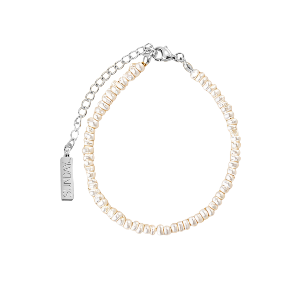 COASTAL PEARL armband SILFRAÐ