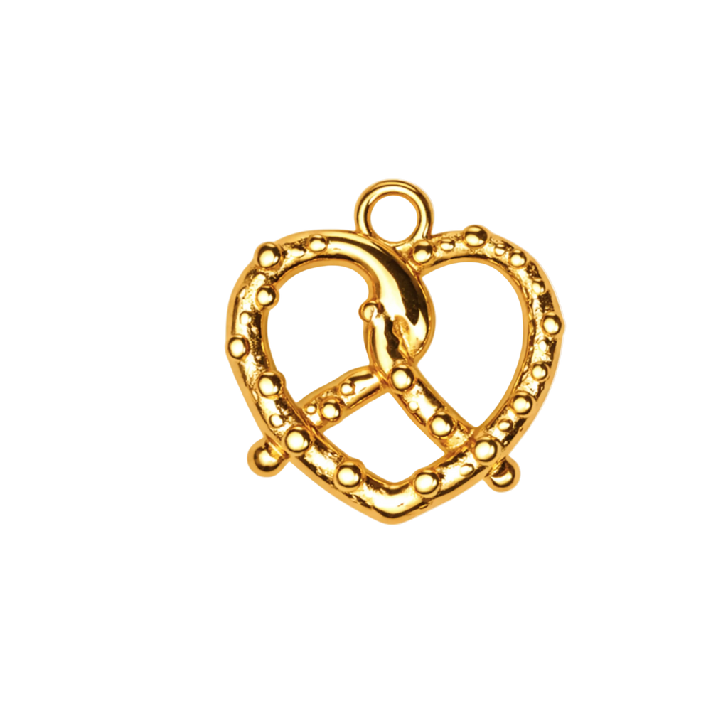 PRETZEL charm  - GYLLT