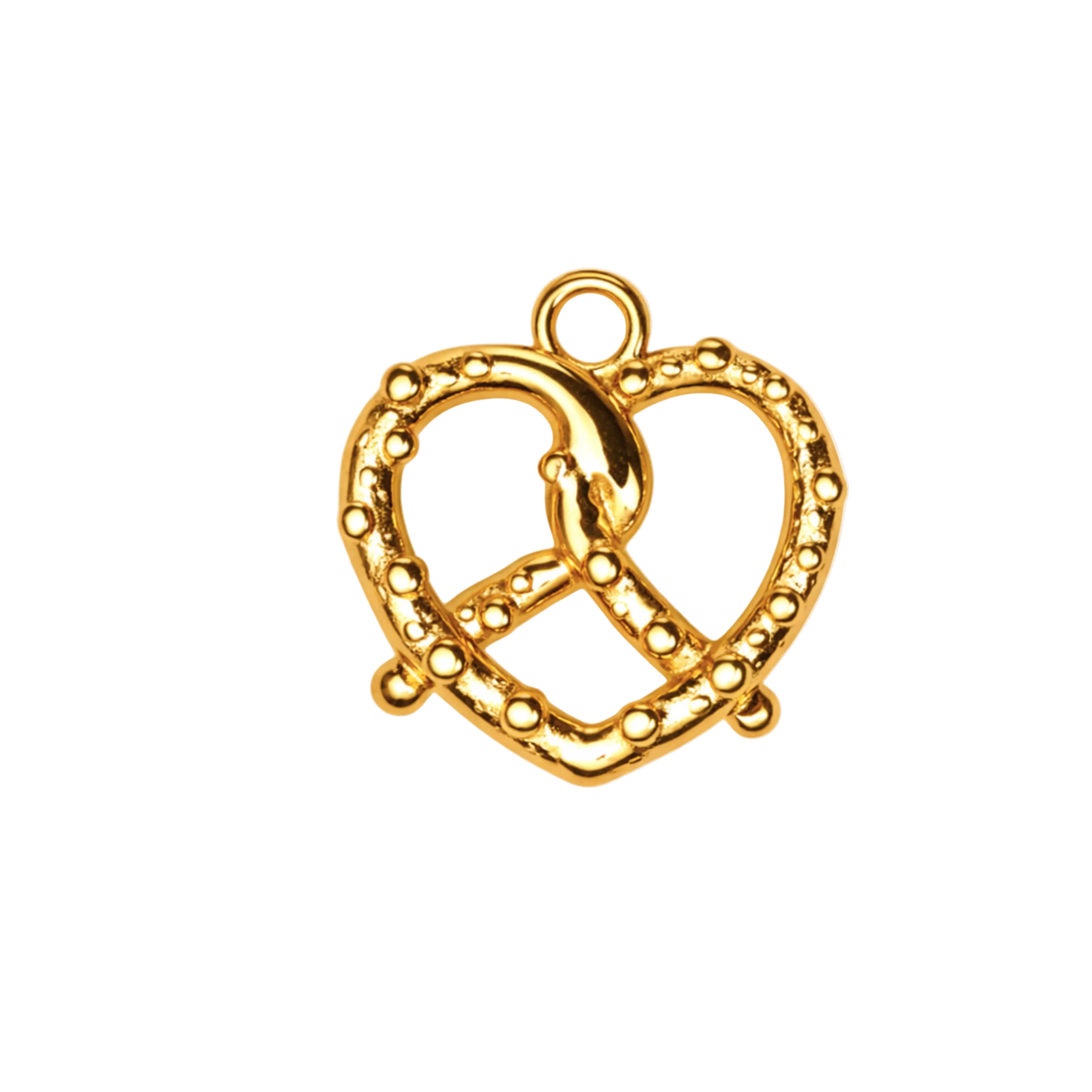 PRETZEL charm  - GYLLT