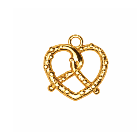 PRETZEL charm  - GYLLT