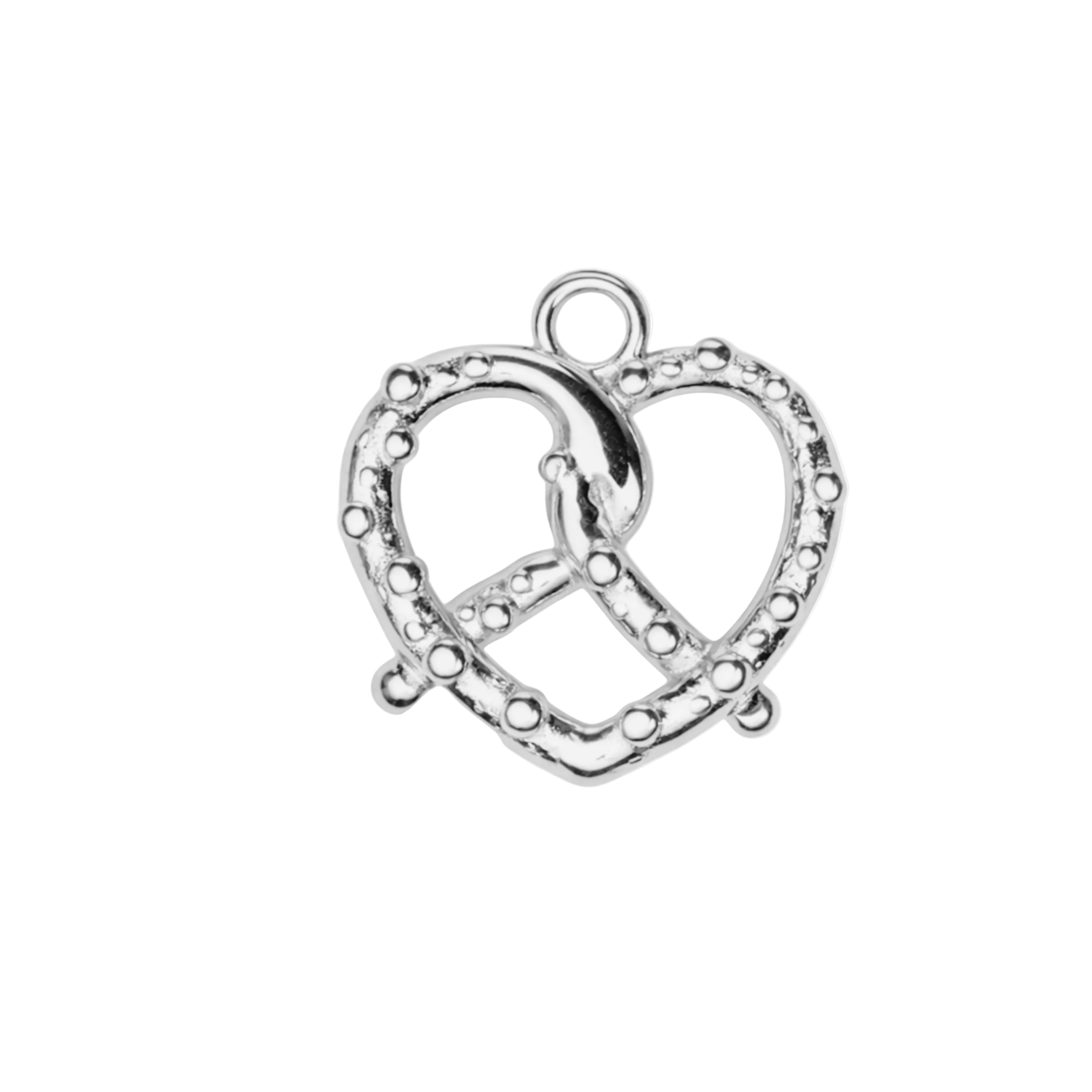 PRETZEL charm  - SILFRAÐ