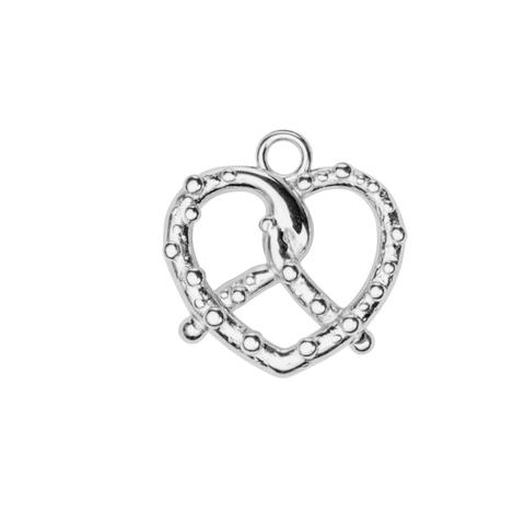 PRETZEL charm  - SILFRAÐ