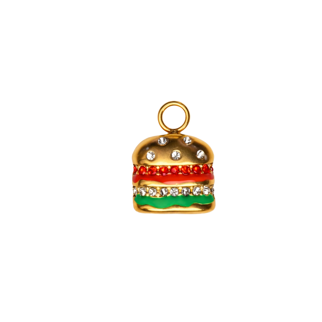 HAMBORGARI charm  - GYLLT