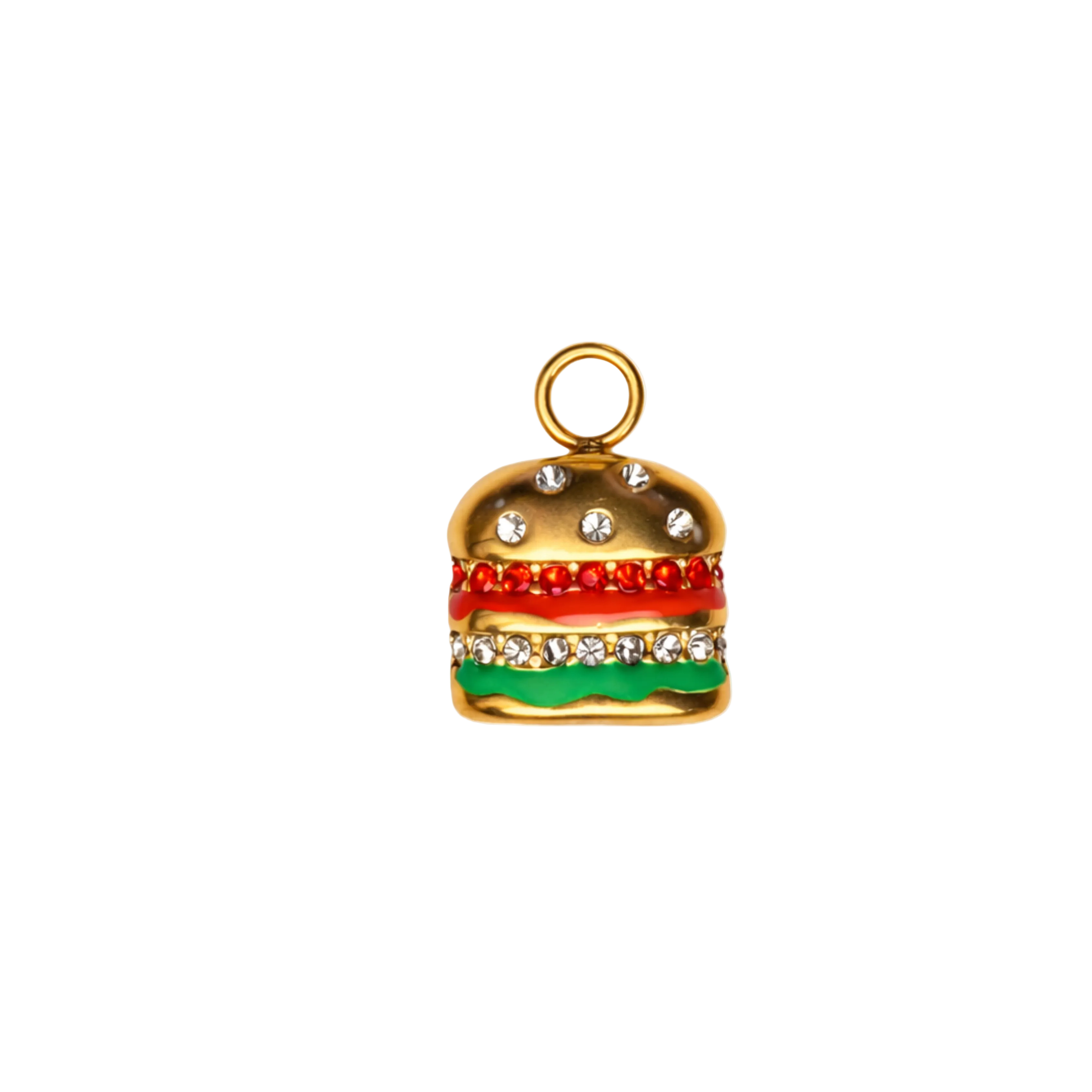 HAMBORGARI charm  - GYLLT