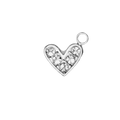 MINI HJARTA charm  - SILFRAÐ