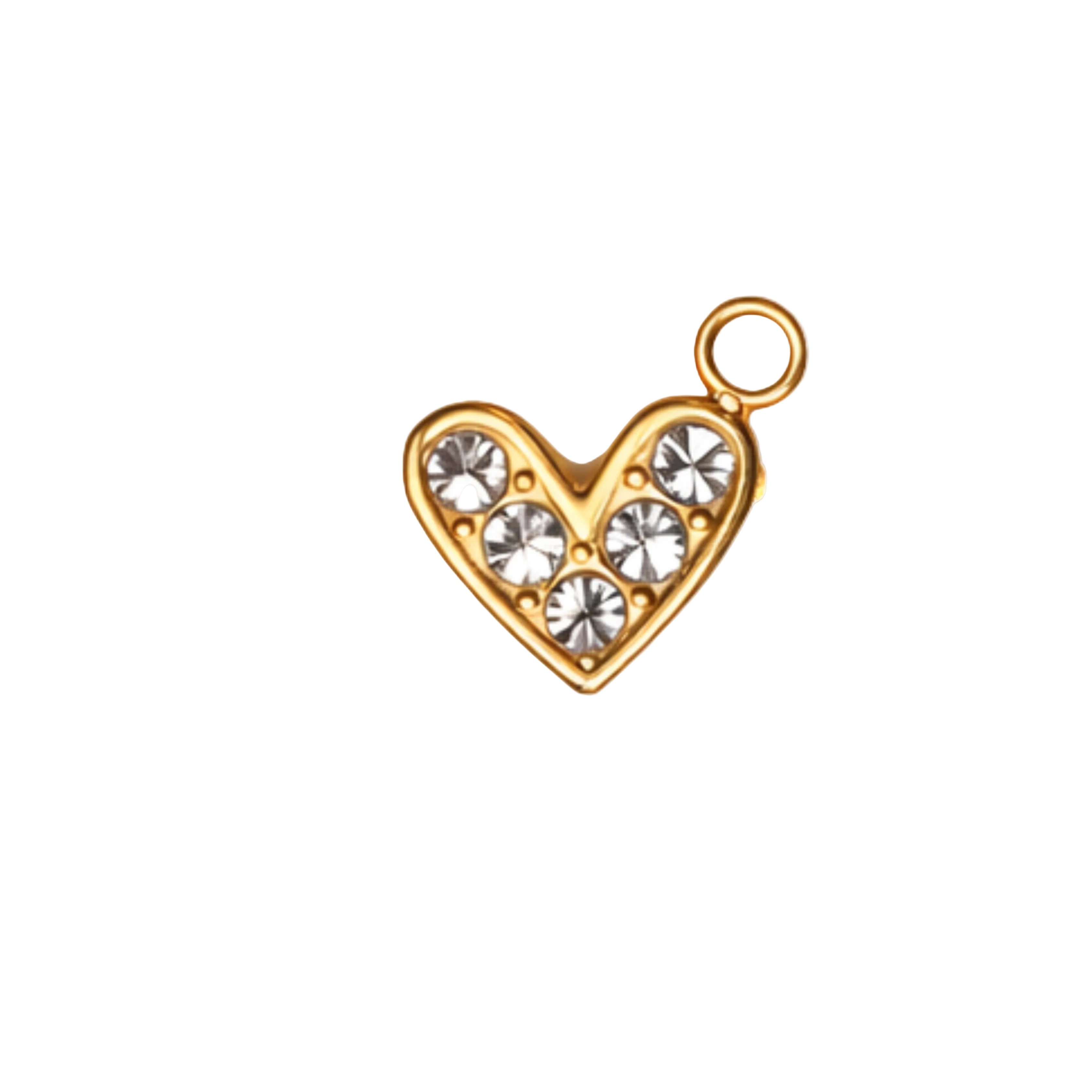 MINI HJARTA charm  - GYLLT