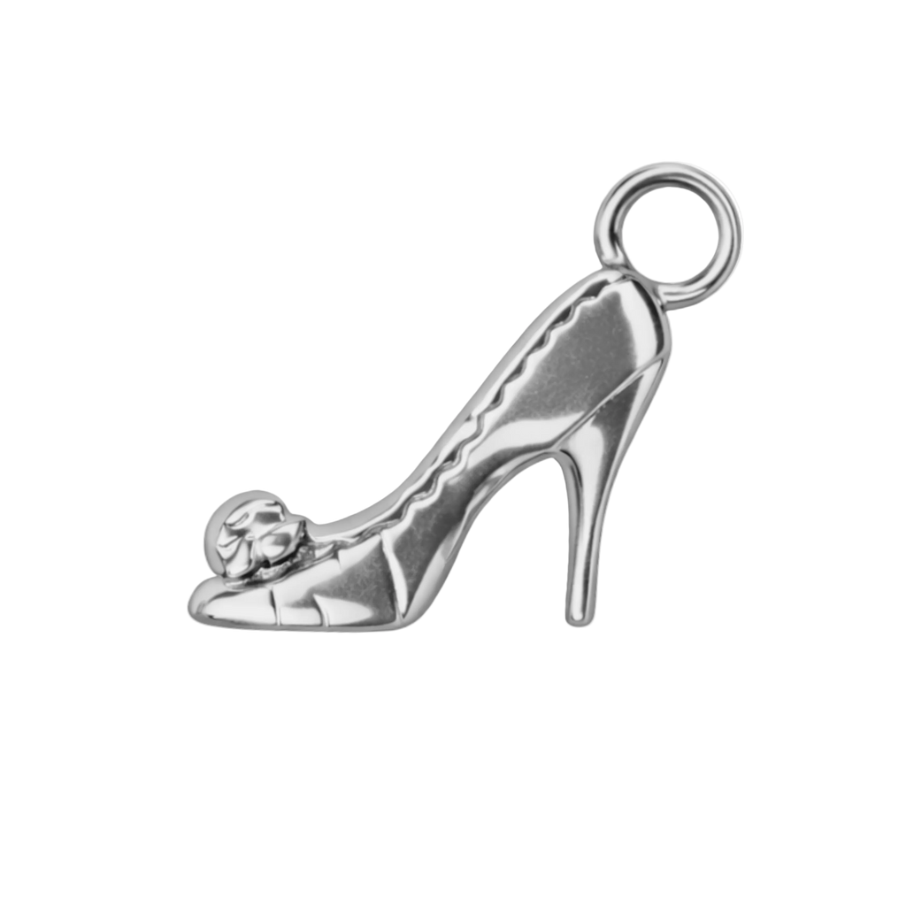 GLASS SLIPPER charm  - SILFRAÐ