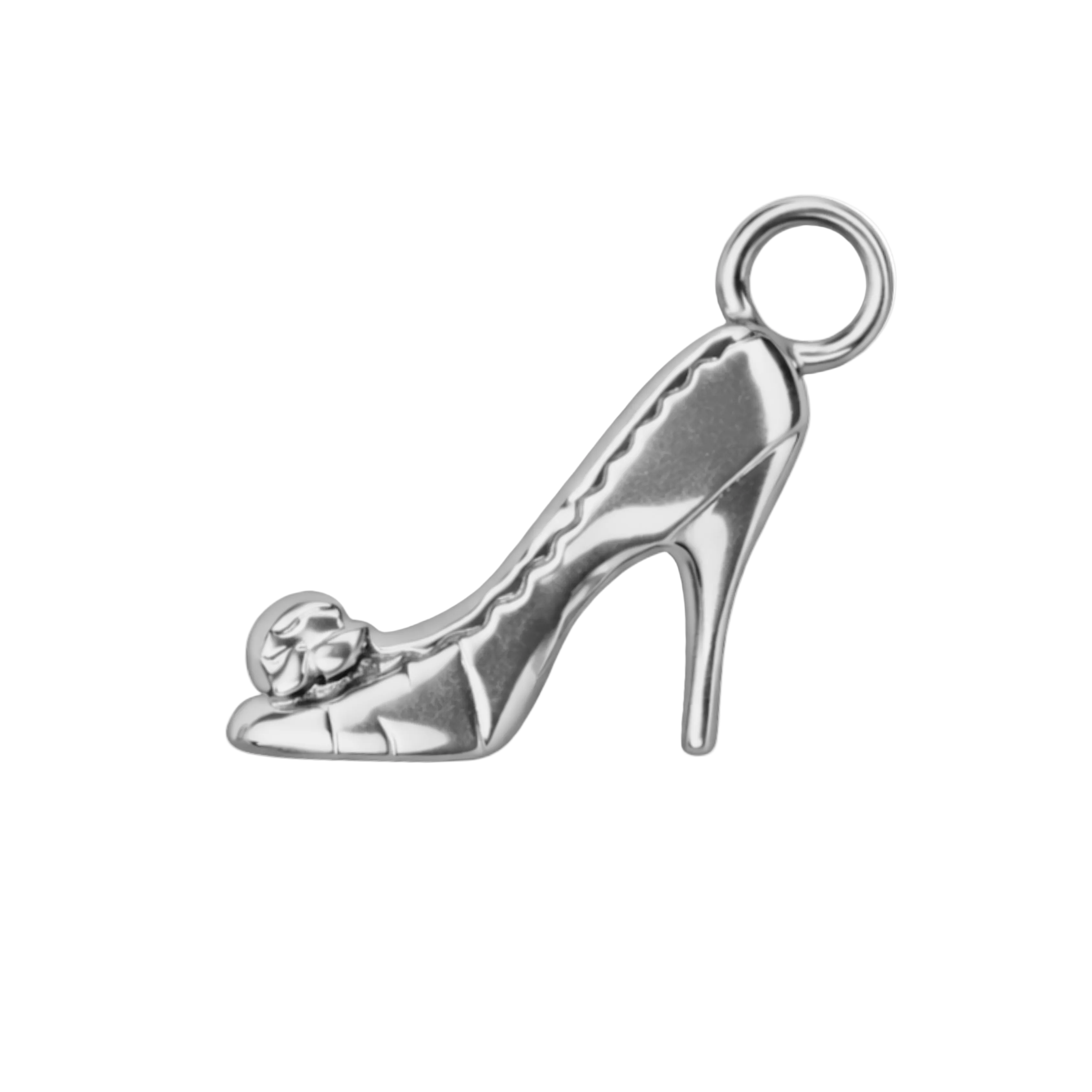 GLASS SLIPPER charm  - SILFRAÐ