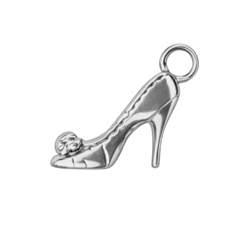 GLASS SLIPPER charm  - SILFRAÐ