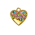 RAINBOW HEART charm  - GYLLT
