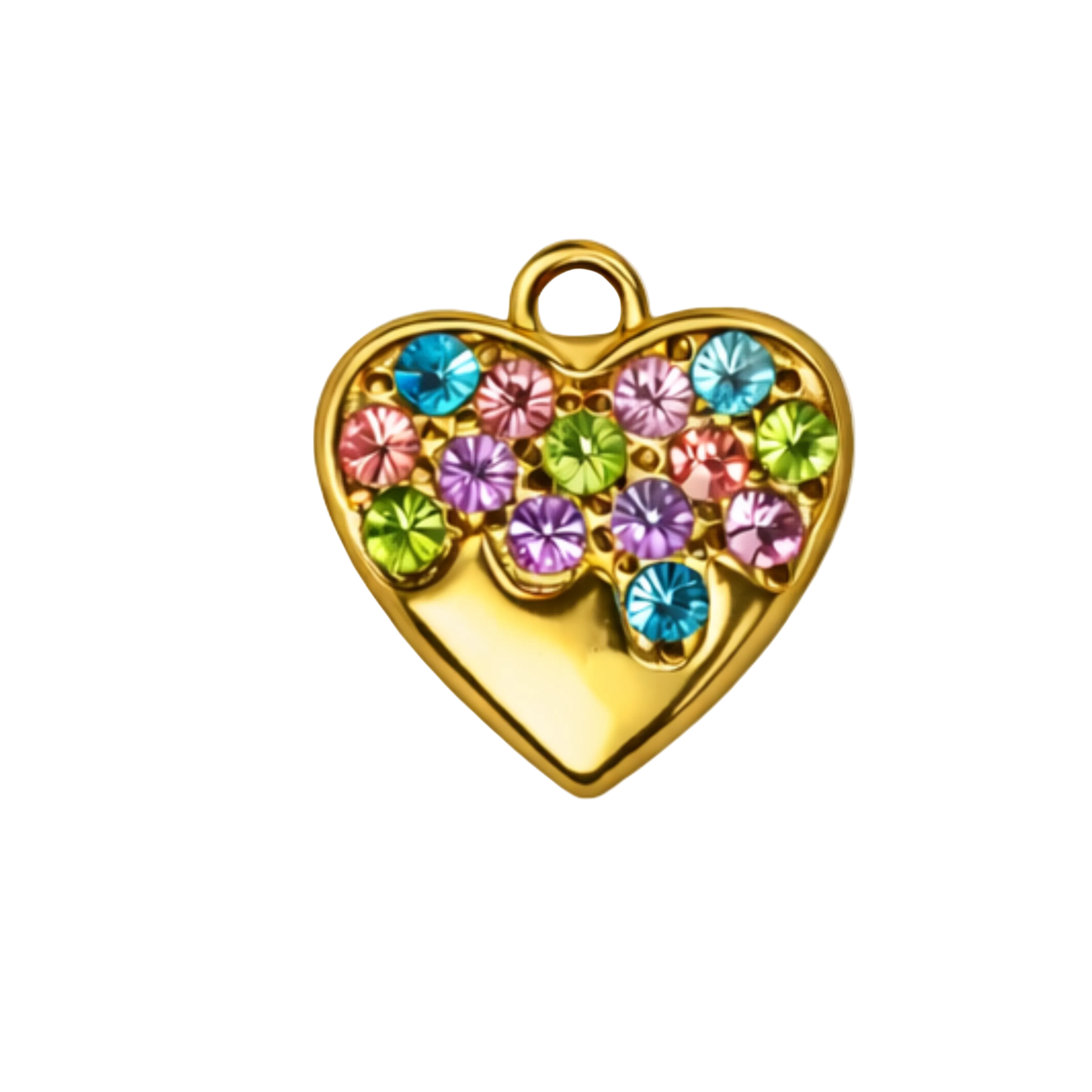 RAINBOW HEART charm  - GYLLT